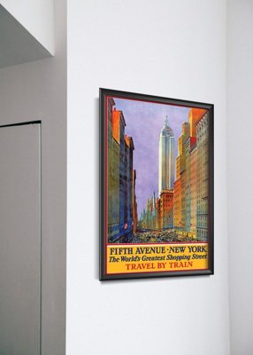 Retro plakát New york fifth avenue