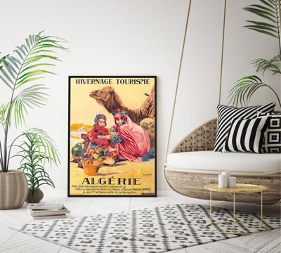 Retro plakát Alžírsko