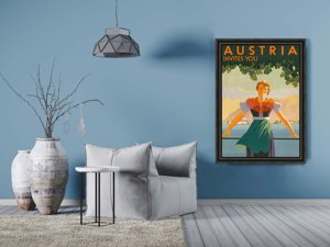 Retro plakát Rakousko