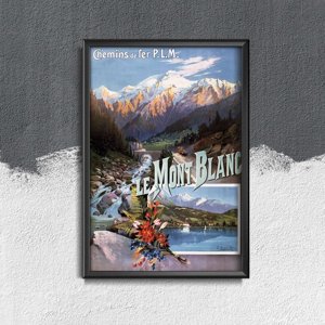 Designovy plakát Mont blanc french