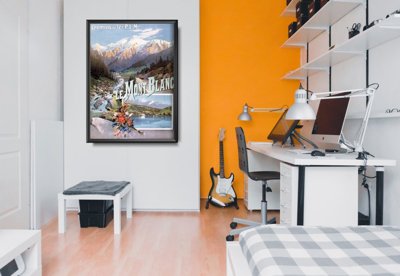Designovy plakát Mont blanc french