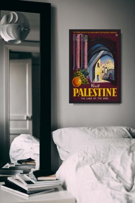 Retro plakát Navštivte palestine