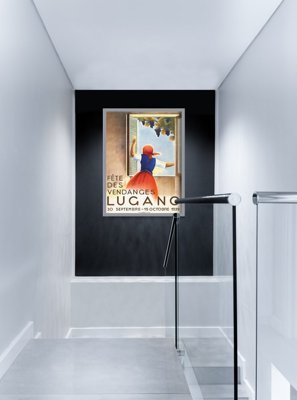 Retro plakát Sklizeň vína lugano swiss