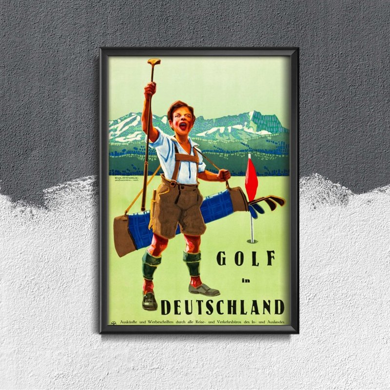 Plakát Německo golf