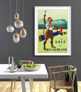 Plakát Německo golf