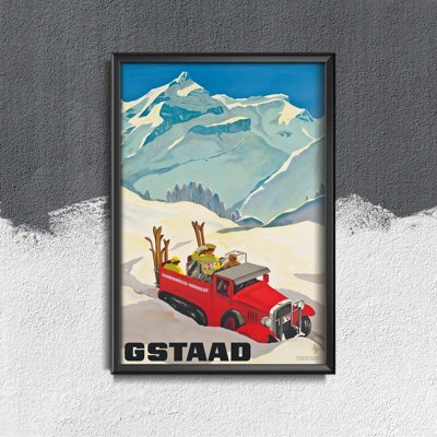 Plakát Gstaad švýcarsko