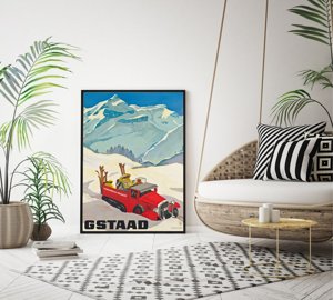 Plakát Gstaad švýcarsko