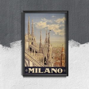 Plakát Milán itálie