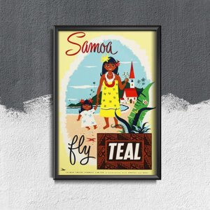 Plakát Samoa teal