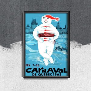 Dekorativní plakát Quebec carnaval kanada