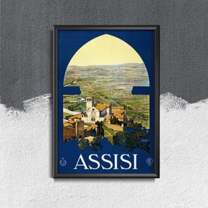 Plakát Itálie assisi
