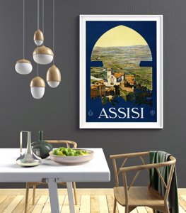 Plakát Itálie assisi