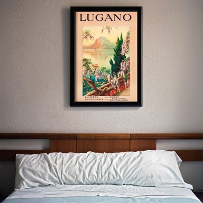 Plakát Švýcarsko lugano