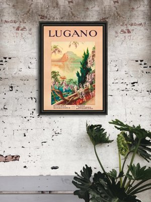 Plakát Švýcarsko lugano