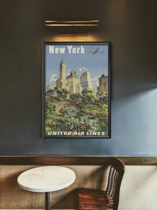 Retro plakát New york united air airlines plakát