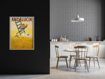 Retro plakát Andalusie španělsko
