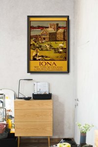 Retro plakát Lona vidí tento skotsko