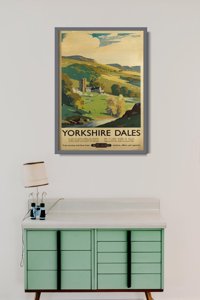 Retro plakát Yorkshire dales