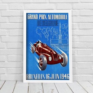 Retro plakát Grand Prix Belgický závod