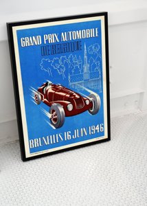 Retro plakát Grand Prix Belgický závod