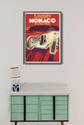 Retro plakát Grand Prix Monako