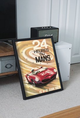 Retro plakát Dued du Mans