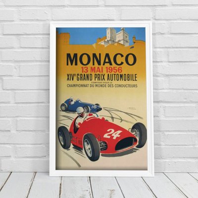 Retro plakát Grand Prix Monako XIV Automobile