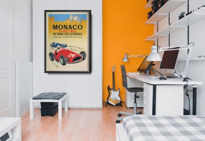 Retro plakát Grand Prix Monako XIV Automobile