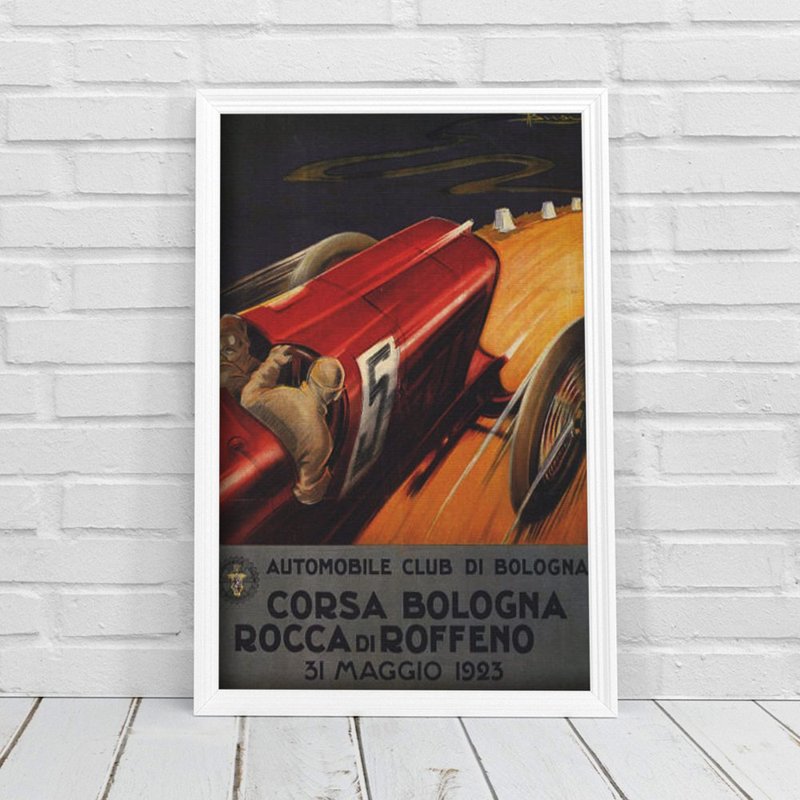 Retro plakát Grand Prix Corsa Itálie
