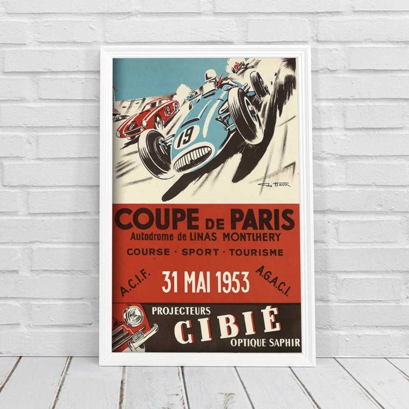 Retro plakát Coupe de Paris