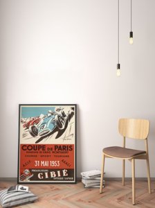Retro plakát Coupe de Paris