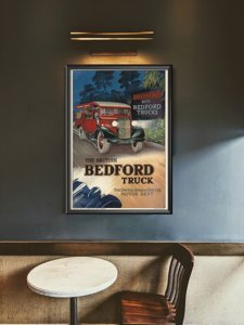 Retro plakát Britský Bedford Truck