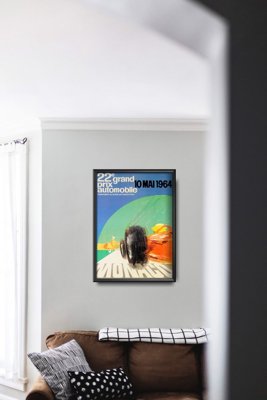Retro plakát Grand Prix Automobile Monako