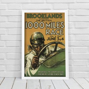 Plakát Grand Prix Plakát Brooklands British Miles Race