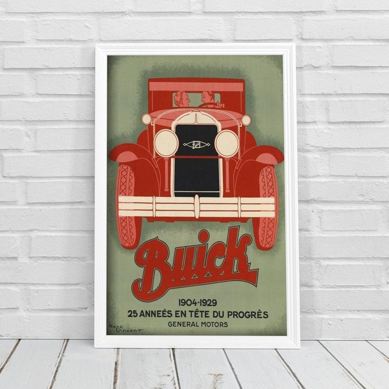 Plakát Rene Vincent Buick Automobile