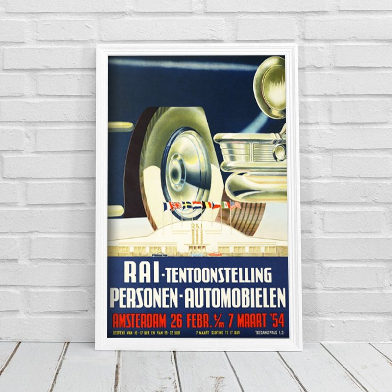 Plakát Auto show v Amsterdamu