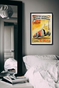 Plakát Grand Prix Automobile de Bourgogne et Coupe Repuseau