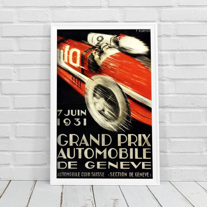 Plakát Grand Prix Automobile de Geneve