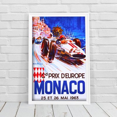 Plakát Grand Prix d'Europe Monako