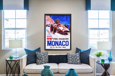 Plakát Grand Prix d'Europe Monako