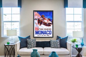 Plakát Grand Prix d'Europe Monako