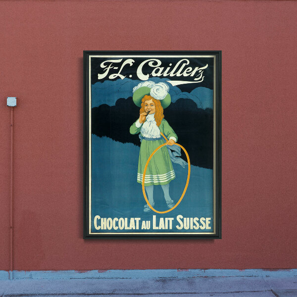Retro plakát Chocolat Au Lait Suisse