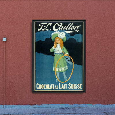 Retro plakát Chocolat Au Lait Suisse