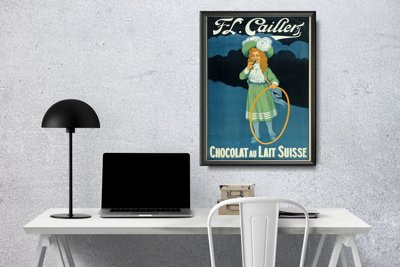 Retro plakát Chocolat Au Lait Suisse