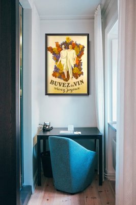 Retro plakát Francouzské víno plakát Víno Decor