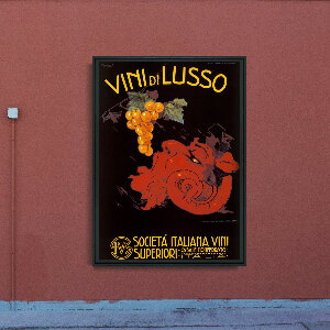 Designovy plakát Plakát z italského vína Vini di Lusso