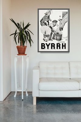 Designovy plakát Pít z jižně od Francie Print Byrrh