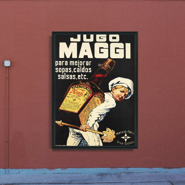 Designovy plakát Vintage Spice SOS Maggi Tisk