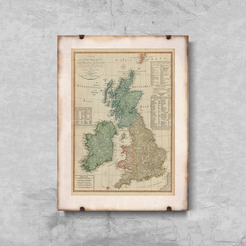 Dekorativní plakát Mapa Velké Británie