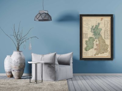 Dekorativní plakát Mapa Velké Británie
